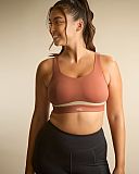 Freedom Non Padded Non Wired Sports Bra Sienna Rose Chalk