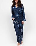 Frosty Snowflake Print Pyjama Set Navy Mix TKD Lingerie Cyberjammies Fashion F1 Frosty Snowflake Print Pyjama Set Navy Mix TKD Lingerie Cyberjammies Fashion F1