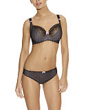 GEM BLACK UNDERWIRED BALCONY BRA 1361 BRAZILIAN 1367 F