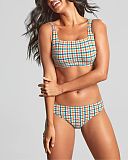 Gina Crop Top Bikini And Brazilian Brief Seersucker