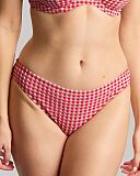 Gingham Classic Brief Red Gingham TKD Lingerie Panache Swim Fashion F1