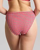 Gingham Midi Brief Red Gingham