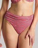 Gingham Midi Brief Red Gingham