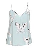Grace Swan Print Cami Top Mint Mix