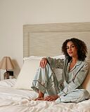 Grace Swan Print PJ Set Mint Mix