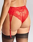 Heidi Suspender Ruby Red TKD Lingerie Panache Fashion B1