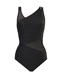 Illusionists Azura Shaping Swimsuit Black TKD Lingerie Miraclesuit CF1