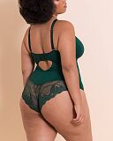 Indulgence Stretch Non Wired Lace Body Emerald