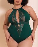Indulgence Stretch Non Wired Lace Body Emerald