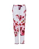 Isabella Floral Printed Jersey Pyjama Bottoms Ox Blood Mix TKD Lingerie Cyberjammies Fashion CF1