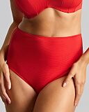 Jennifer High Waist Brief Aurora Red TKD Lingerie Panache Swim Fashion F