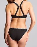 Jennifer Plunge Bikini And Brazilian Brief Aurora Black White TKD Lingerie Panache Swim Fashion B1