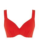 Jennifer Plunge Bikini Top Aurora Red TKD Lingerie Panache Swim Fashion CF1