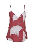 Josie Leaf Print Cami Top Terracotta Mix