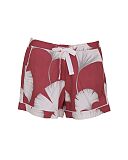 Josie Leaf Print Shorts Terracotta Mix