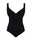 Lara Plunge Swimsuit Aurora Black White TKD Lingerie Panache Swim Fashion CF1