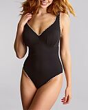 Lara Plunge Swimsuit Aurora Black White TKD Lingerie Panache Swim Fashion F1