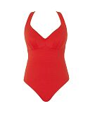 Lara Plunge Swimsuit Aurora Red TKD Lingerie Panache Swim Fashion CF2