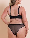 Lightstyle Plunge Bra And Brazilian Black TKD Lingerie Curvy Kate Fashion B1