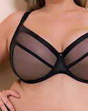 Lightstyle Plunge Bra Black TKD Lingerie Curvy Kate Fashion F1