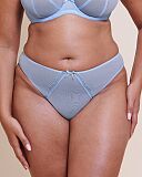 Lightstyle Scallop Brazilian Brief Light Blue Silver