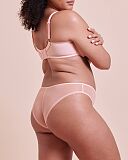 Lightstyle Scallop Plunge Bra And Brazilian Brief Blush Pink