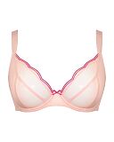 Lightstyle Scallop Plunge Bra Blush Pink