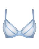 Lightstyle Scallop Plunge Bra Light Blue Silver