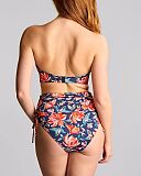 Liliflora Ashley Bandeau Bikini And High Waist Brief Liliflora Print