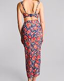 Liliflora Bette Balcony Bikini And Sarong Liliflora Print