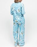 Madelyn Floral Print Pyjama Set Blue Mix