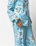 Madelyn Floral Print Pyjama Set Blue Mix