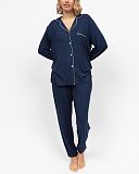Marina Revere Jersey Pyjama Set Navy
