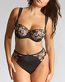 Marlene Balcony Bra And High Waist Brazilian Black TKD Lingerie Panache Fashion F1 Marlene Balcony Bra And High Waist Brazilian Black TKD Lingerie Panache Fashion F1