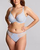 Meadow Plunge Bra And Brazilian Brief Dusky Blue