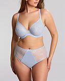 Meadow Plunge Bra And Deep Brief Dusky Blue
