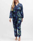 Midnight Berry Fruit Print Pyjama Set Navy Mix