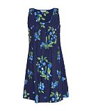 Midnight Berry Fruit Print Short Nightdress Navy Mix