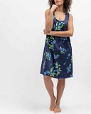 Midnight Berry Fruit Print Short Nightdress Navy Mix