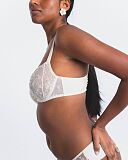 Muse Half Cup Bra And Tanga Brief Ivory TKD Lingerie Panache Core S1 Muse Half Cup Bra And Tanga Brief Ivory TKD Lingerie Panache Core S1