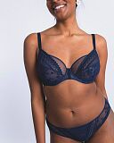 Muse Plunge Bra And Tanga Brief Dark Blue TKD Lingerie Panache Core F2 Muse Plunge Bra And Tanga Brief Dark Blue TKD Lingerie Panache Core F2
