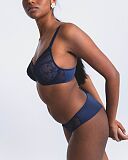 Muse Plunge Bra And Tanga Brief Dark Blue TKD Lingerie Panache Core S1 Muse Plunge Bra And Tanga Brief Dark Blue TKD Lingerie Panache Core S1