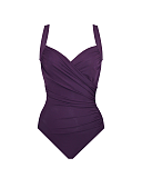 Must Haves Sanibel Hidden Underwire Shaping Swimsuit Sangria TKD Lingerie Miraclesuit Fashion CF1.