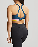 Non Wired Sports Bra Retro Navy TKD Lingerie Panache Fashion B2