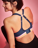 Non Wired Sports Bra Retro Navy TKD Lingerie Panache Fashion L3