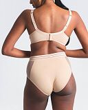 Nufit Balconnet Bra And High Waist Brief Beige TKD Lingerie Panache Core B1