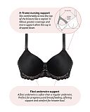 Obsession Maternity Bra And Brief Black