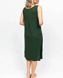 Olive Jersey Swing Nightdress Olive Green TKD Lingerie Cyberjammies Fashion B1