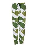 Olive Leaf Printed Jersey Pyjama Bottoms Olive Green Mix TKD Lingerie Cyberjammies Fashion CF1