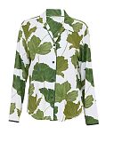 Olive Leaf Printed Jersey Pyjama Top Olive Green Mix TKD Lingerie Cyberjammies Fashion CF1